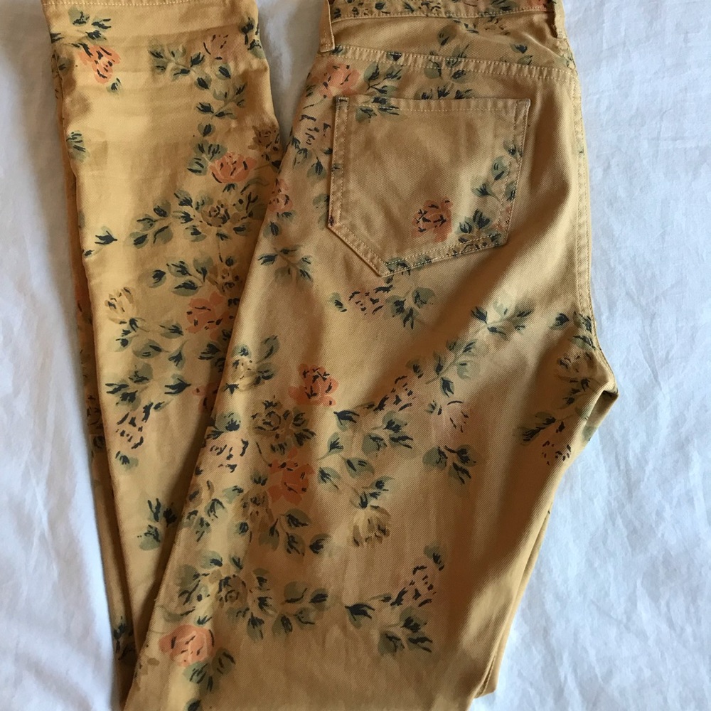 CH High Rise Retro Slim Roll Up floral print